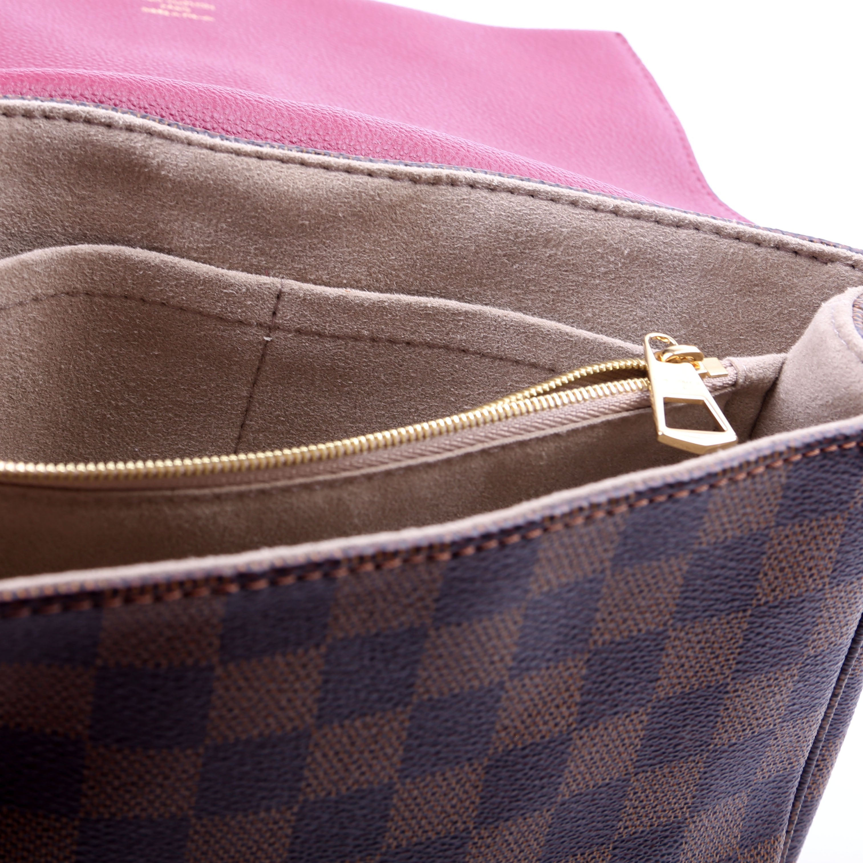 Clapton Crossbody Damier Ebene Burgundy