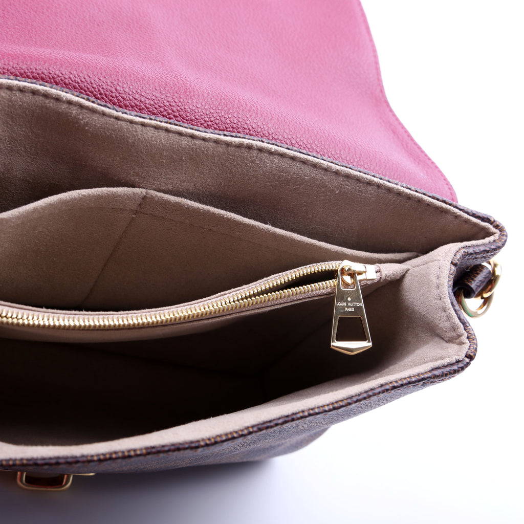 Clapton Crossbody Damier Ebene Burgundy