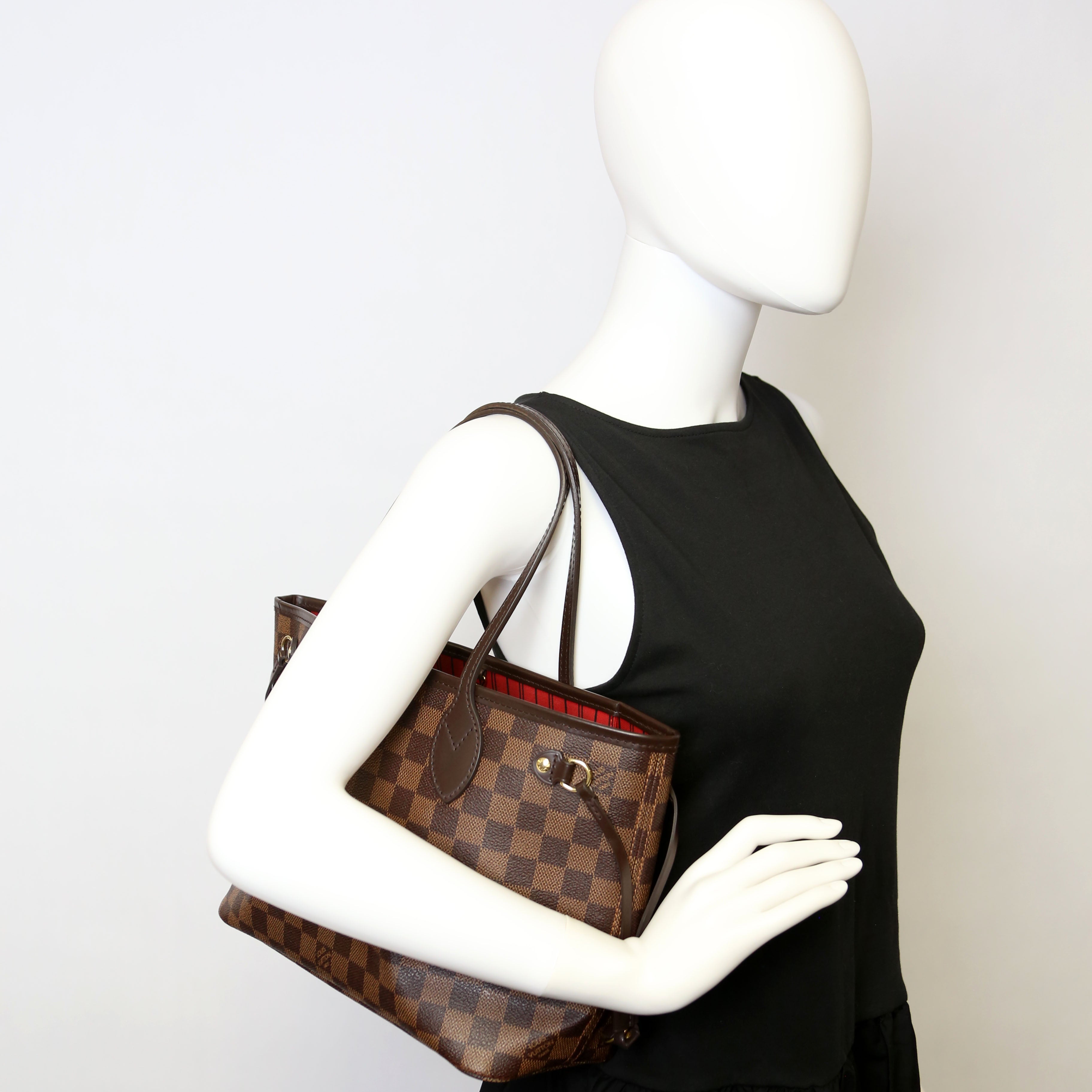 Neverfull with Wallet PM Damier Ebene
