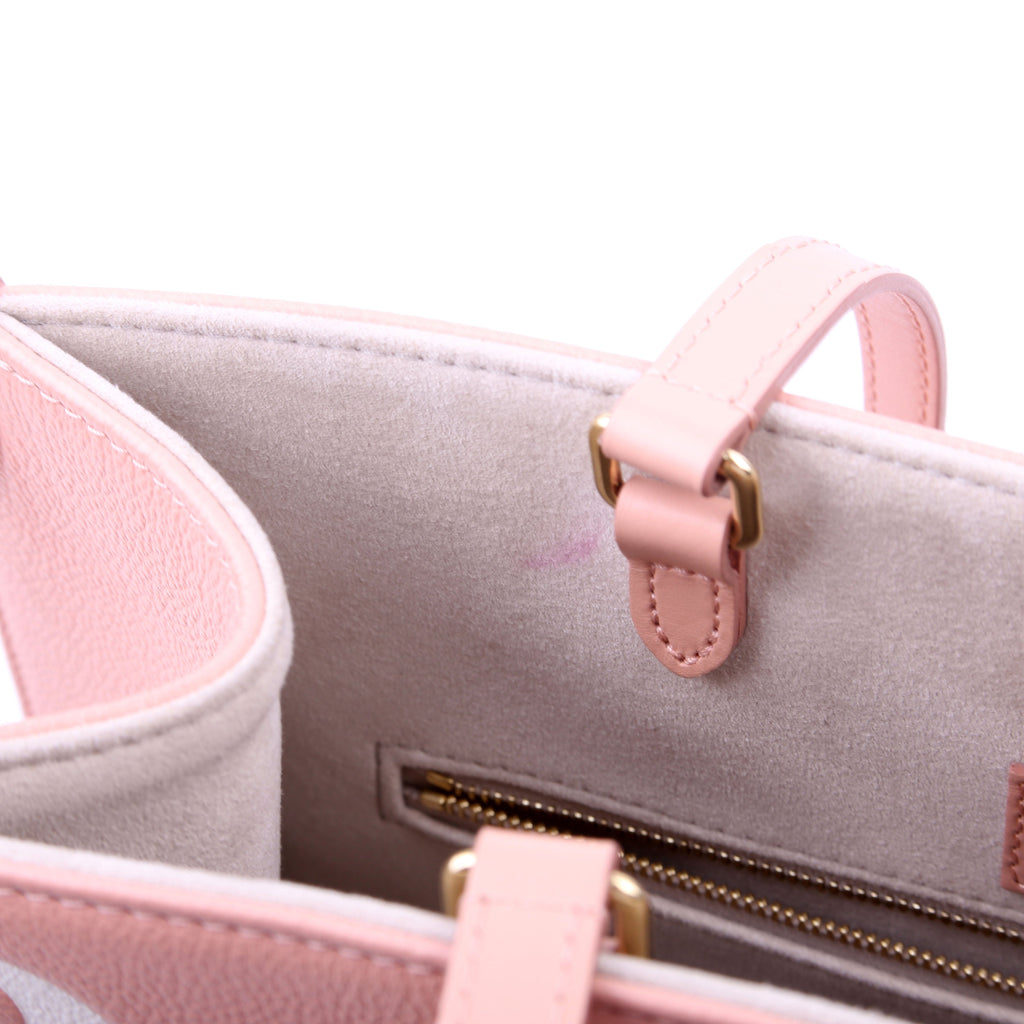 ONTHEGO MM Bicolor Empreinte Giant Monogram Pink