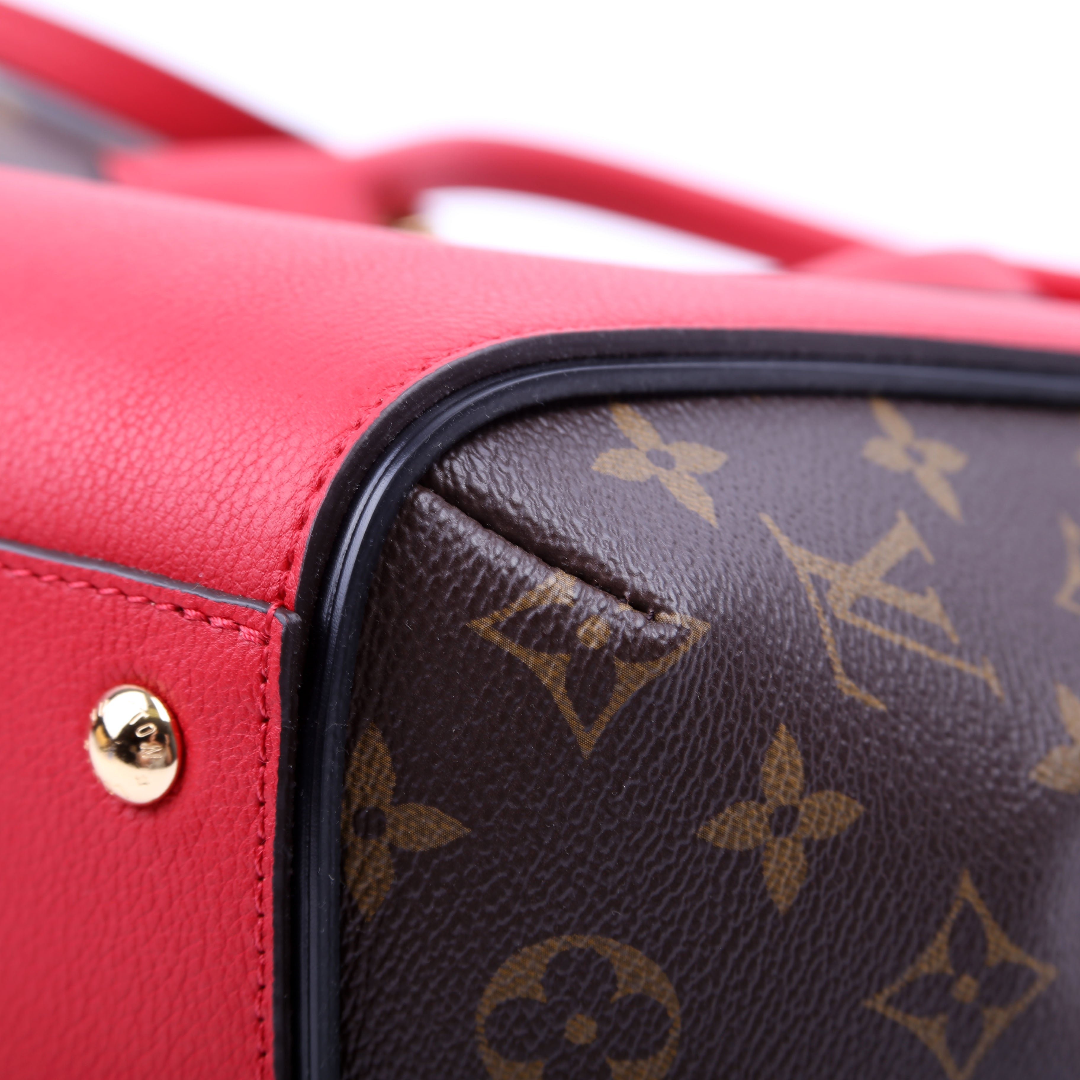 Kimono Tote PM Monogram/Leather Red