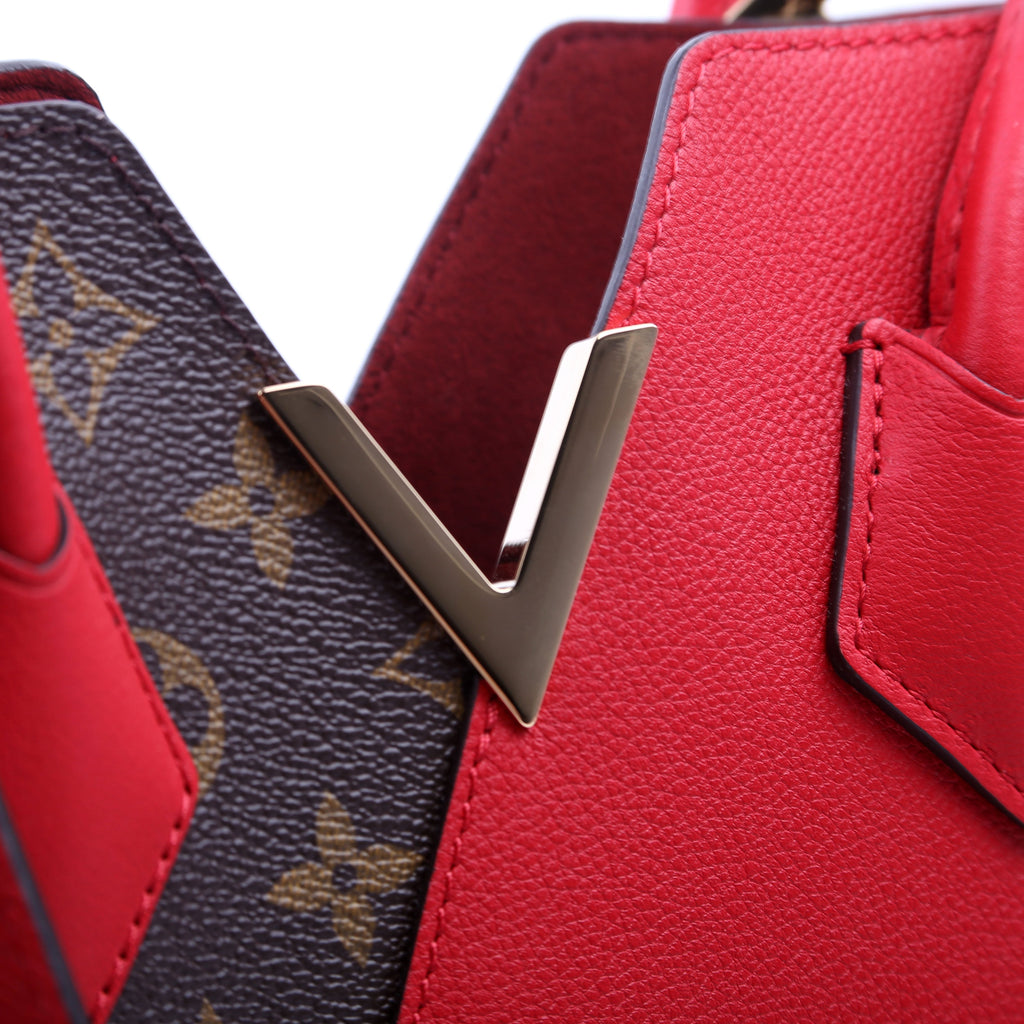 Kimono Tote PM Monogram/Leather Red