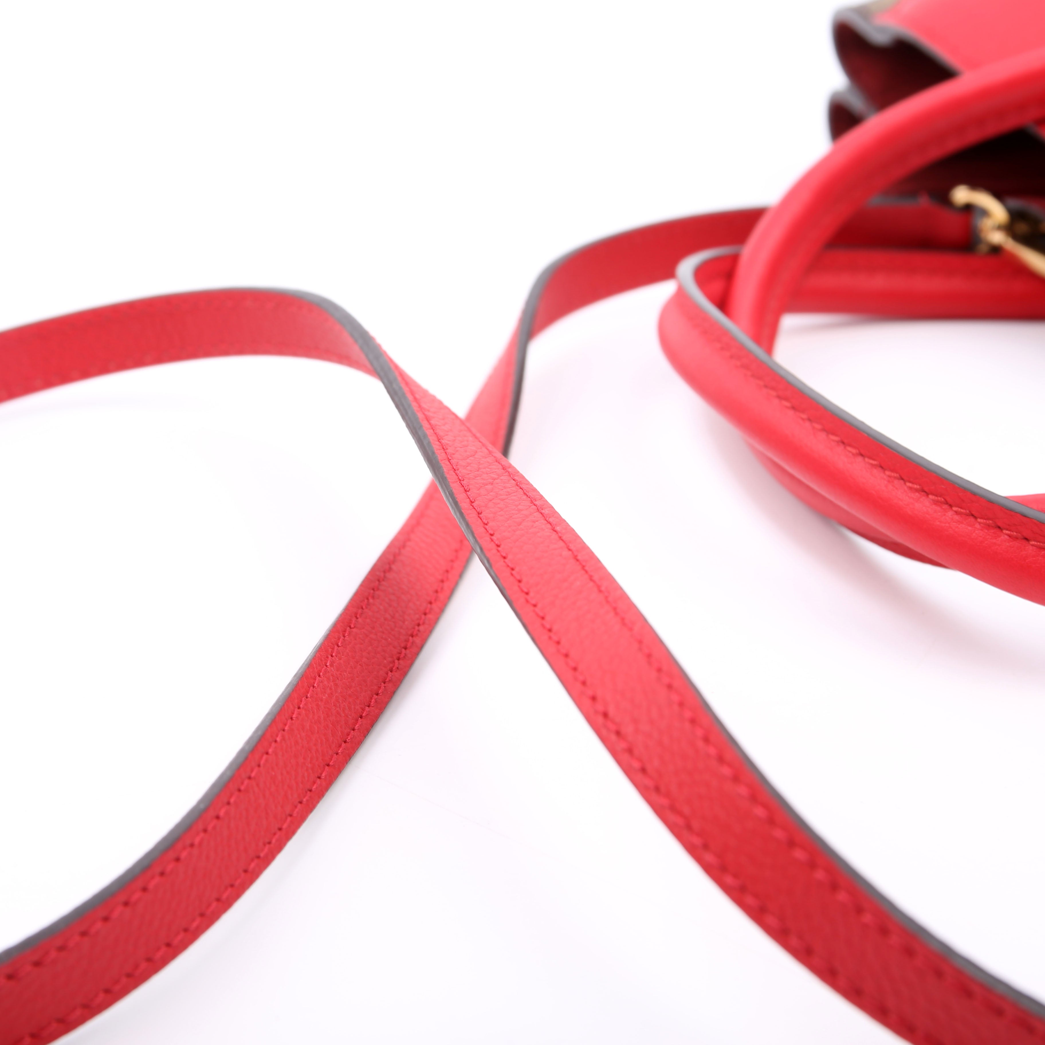 Kimono Tote PM Monogram/Leather Red