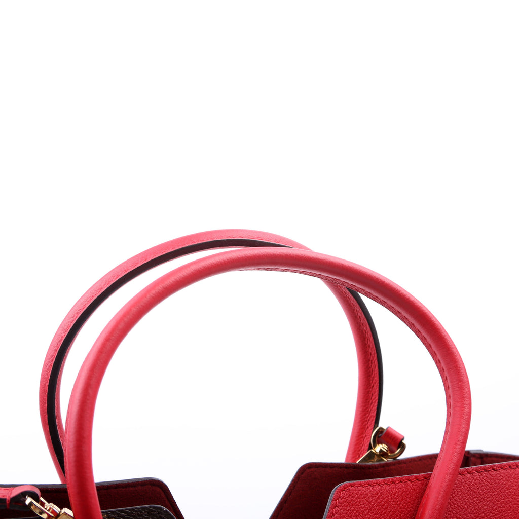 Kimono Tote PM Monogram/Leather Red