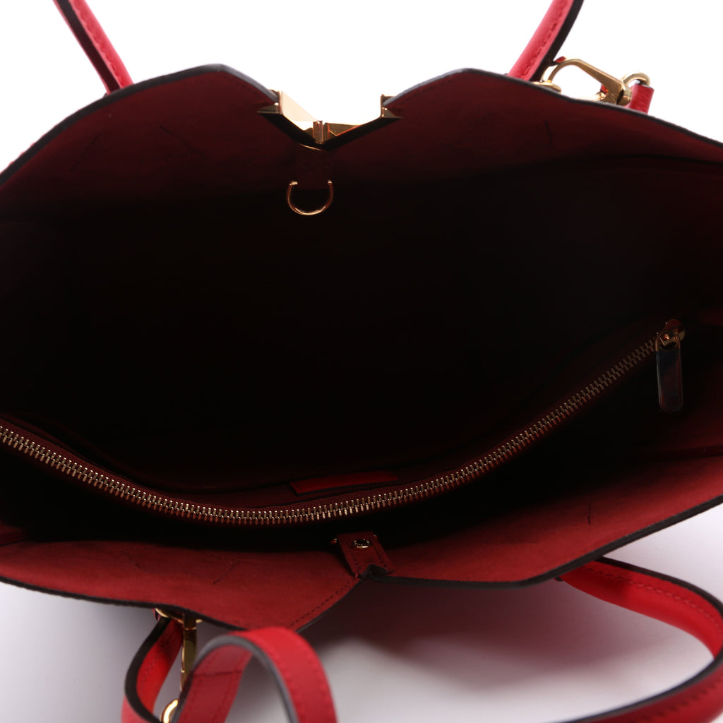 Kimono Tote PM Monogram/Leather Red