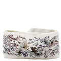 Fleurs Mitzah Twilly Silk Scarf Silver/White