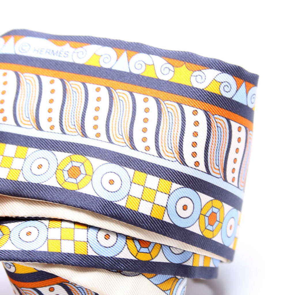 Harnais En Rosace Twilly 86 Silk Scarf Beige/Multicolor