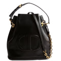 CD Embossed C'Est Bucket Bag Medium Black