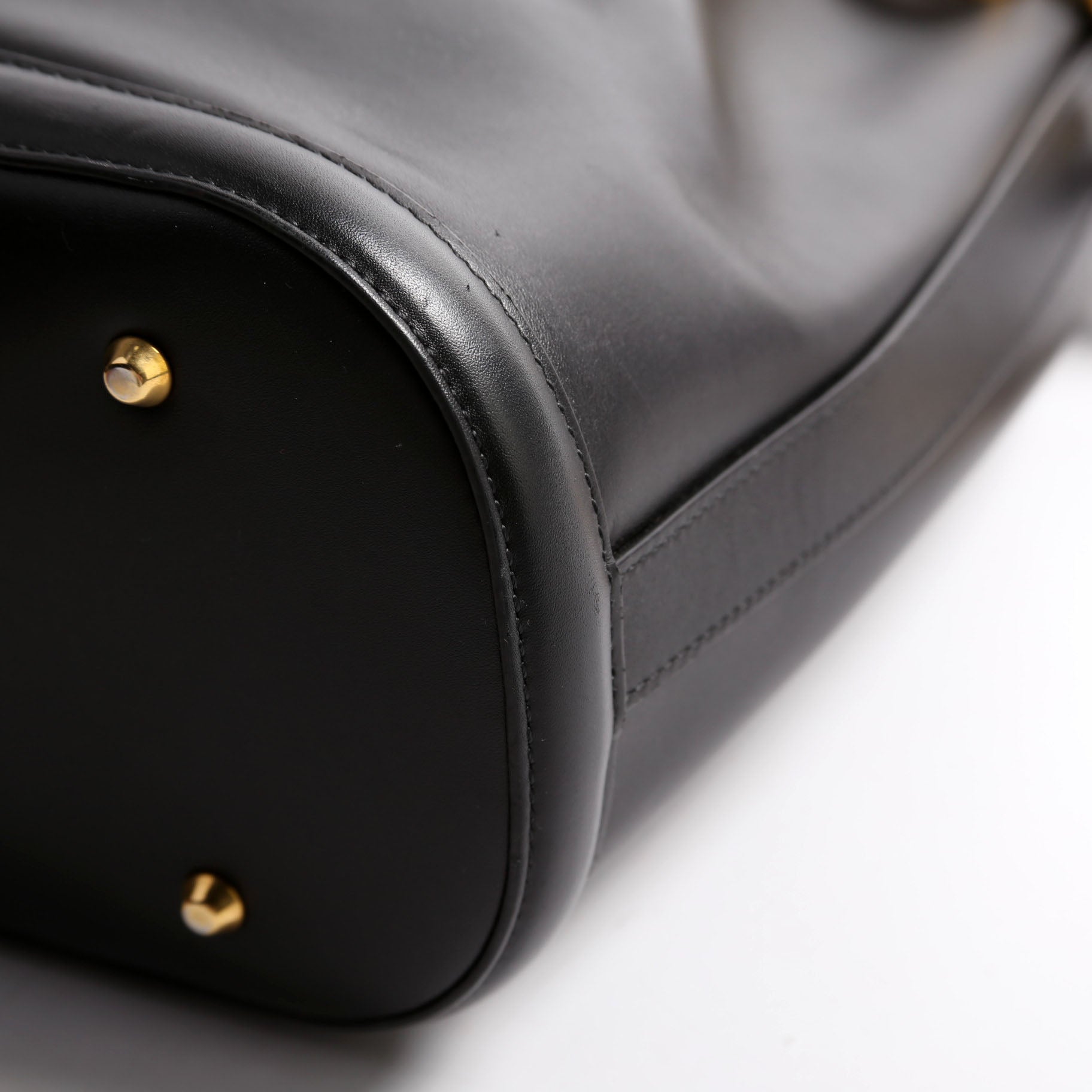 CD Embossed C'Est Bucket Bag Medium Black