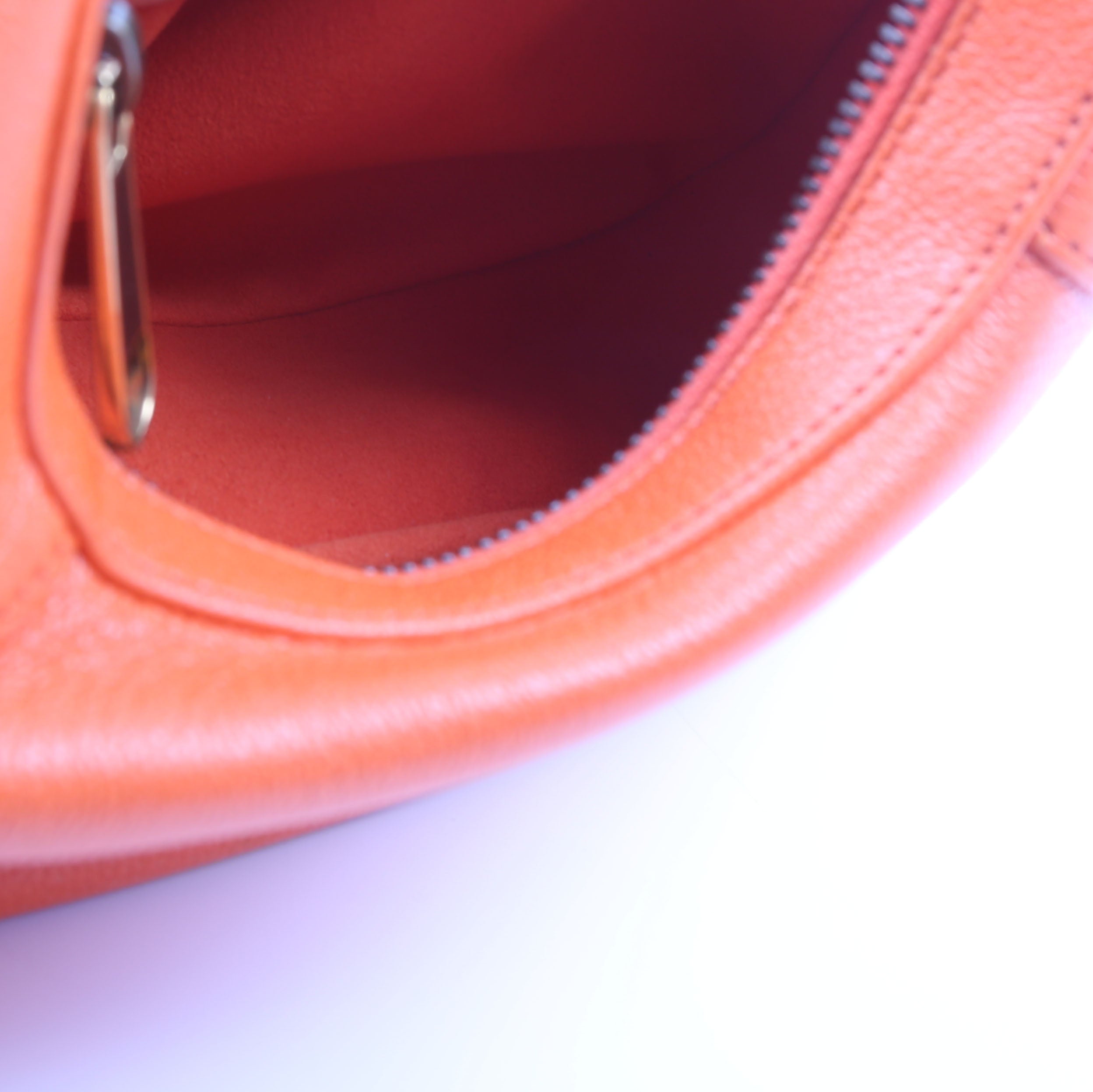 731817 Aphrodite Leather Small Shoulder Bag Orange