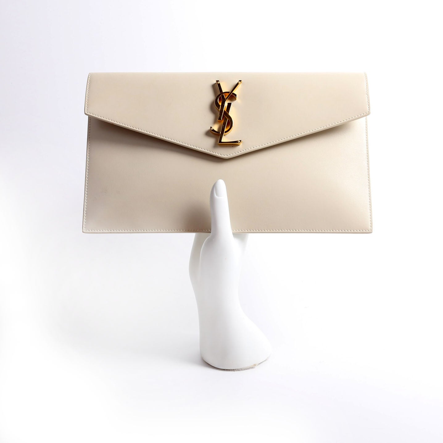 Uptown Pouch Smooth Leather 565739 Cream