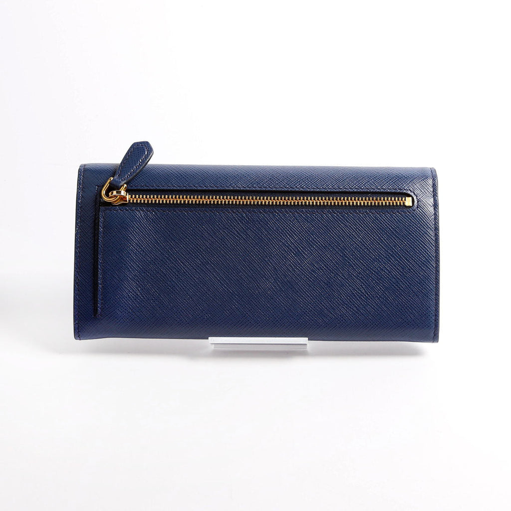 Saffiano Chain Wallet 1MH132 Blue