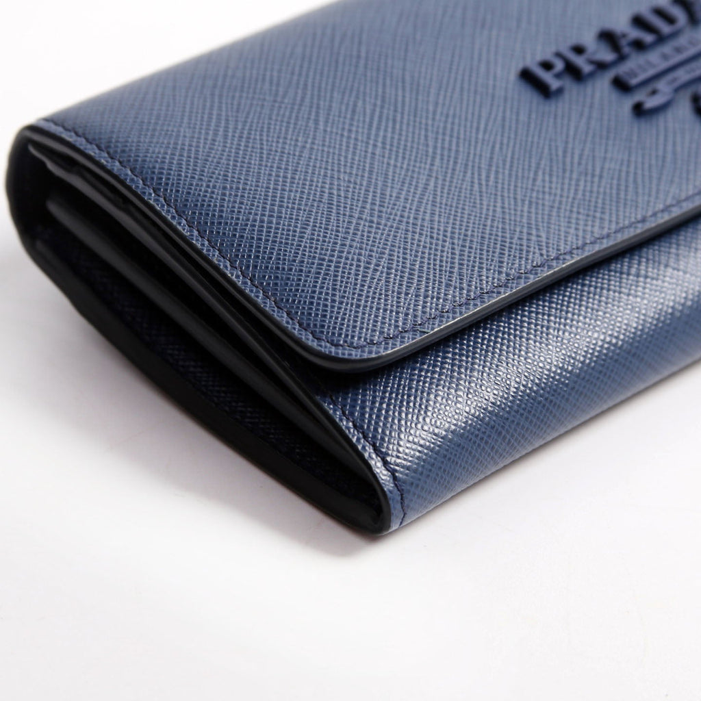 Saffiano Chain Wallet 1MH132 Blue