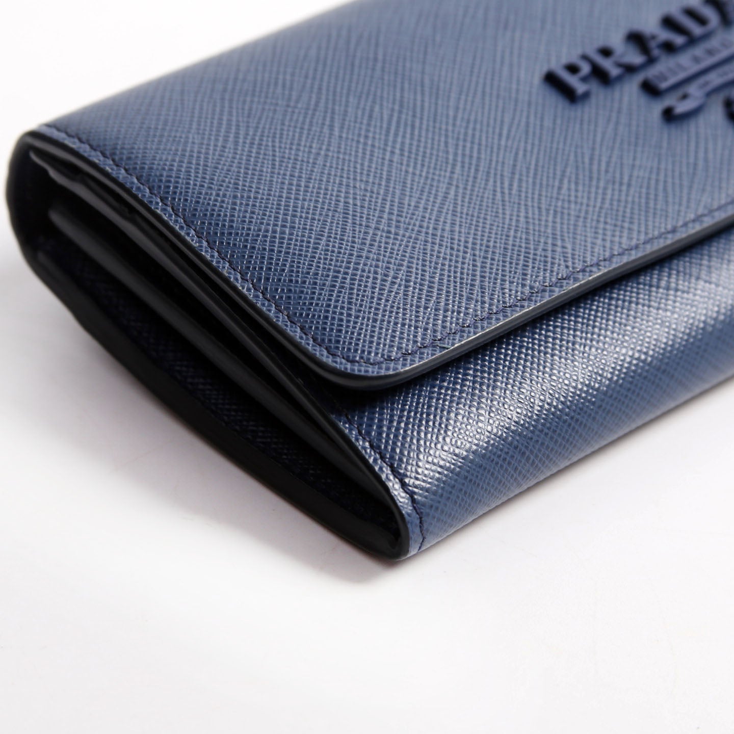 Saffiano Chain Wallet 1MH132 Blue