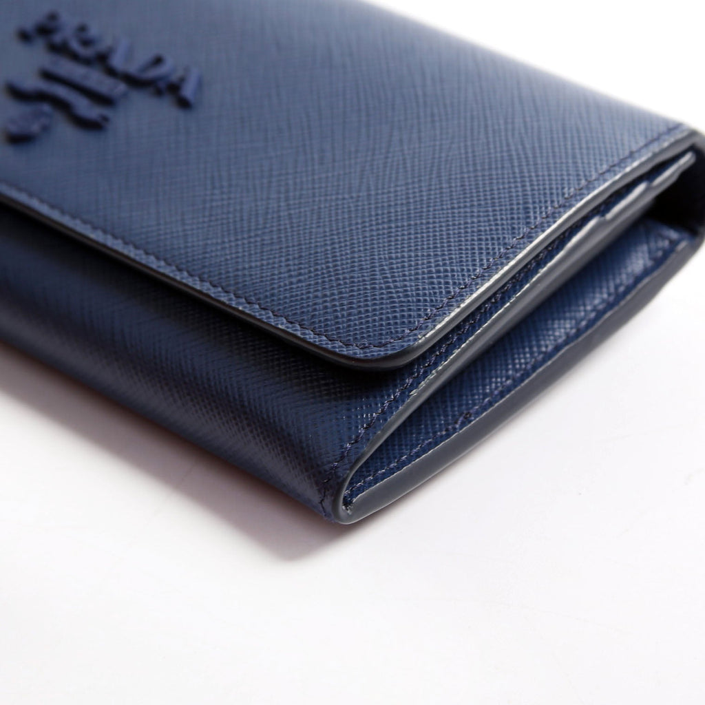 Saffiano Chain Wallet 1MH132 Blue
