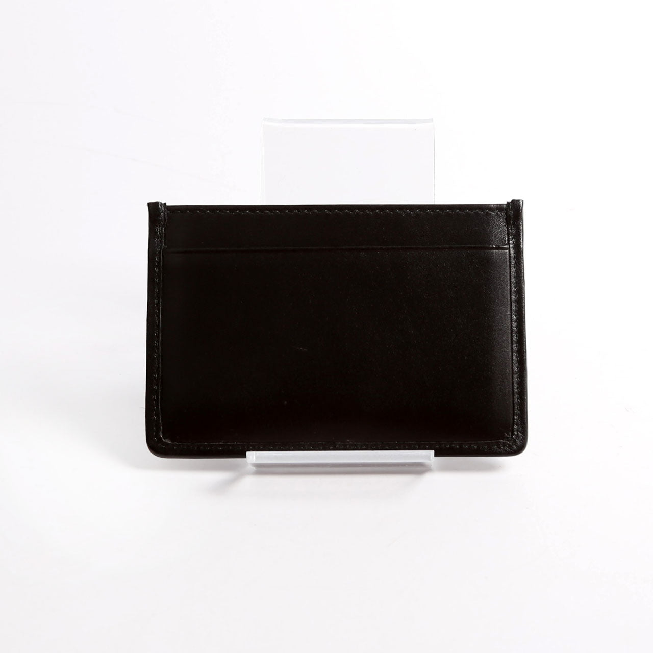 1MC208 Diagramme Calf Card Holder Black