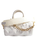 Papillon BB Bubblegram Calfskin White