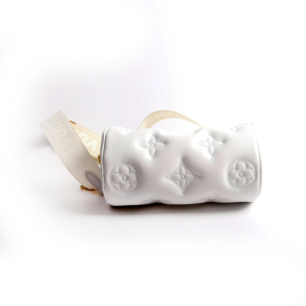 Papillon BB Bubblegram Calfskin White