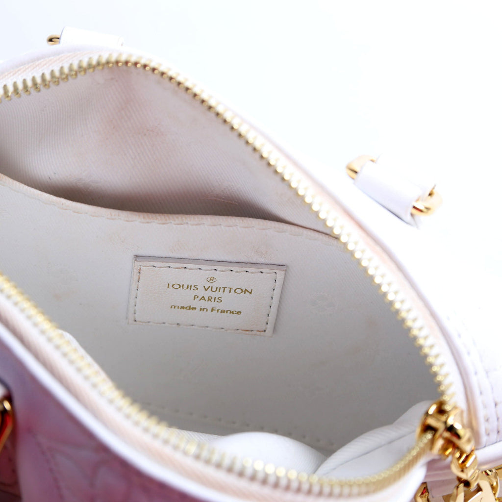 Papillon BB Bubblegram Calfskin White