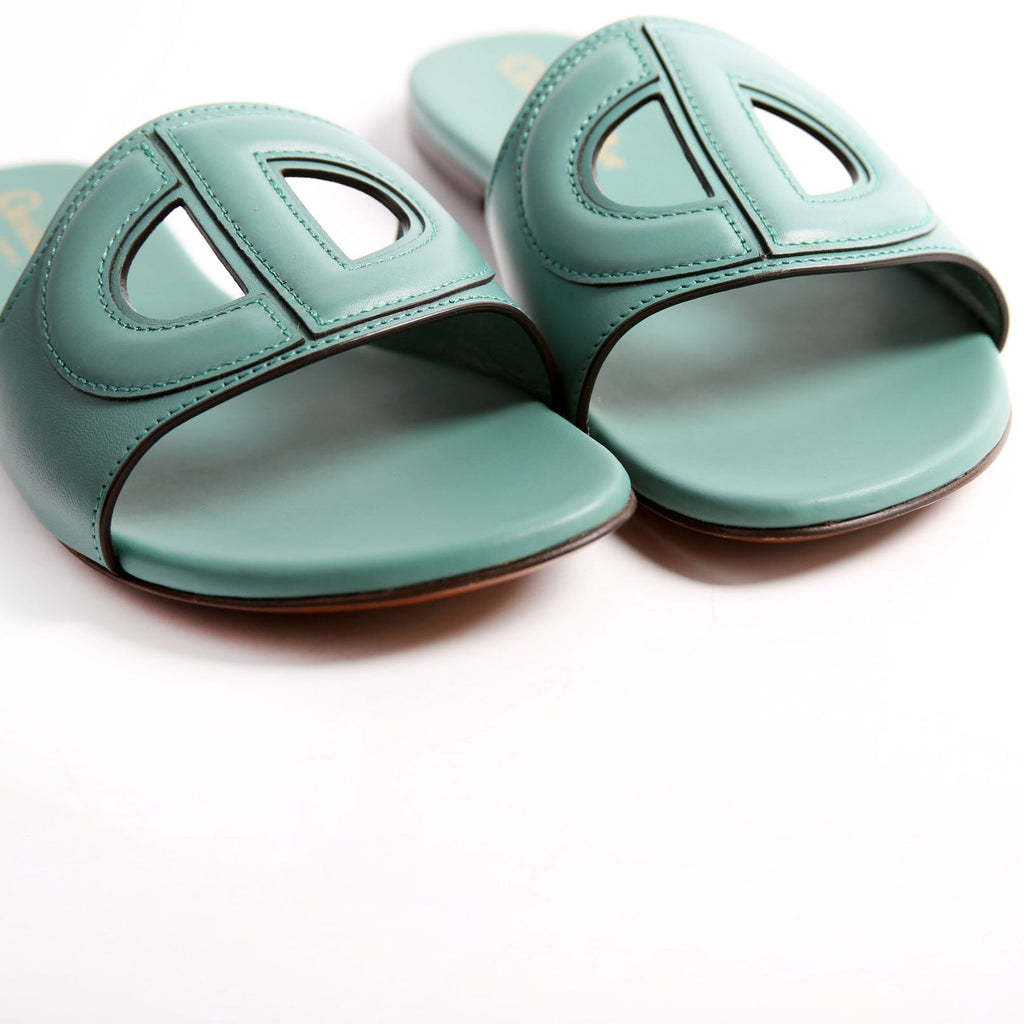 D-Club Slide Leather Sandals Size 37