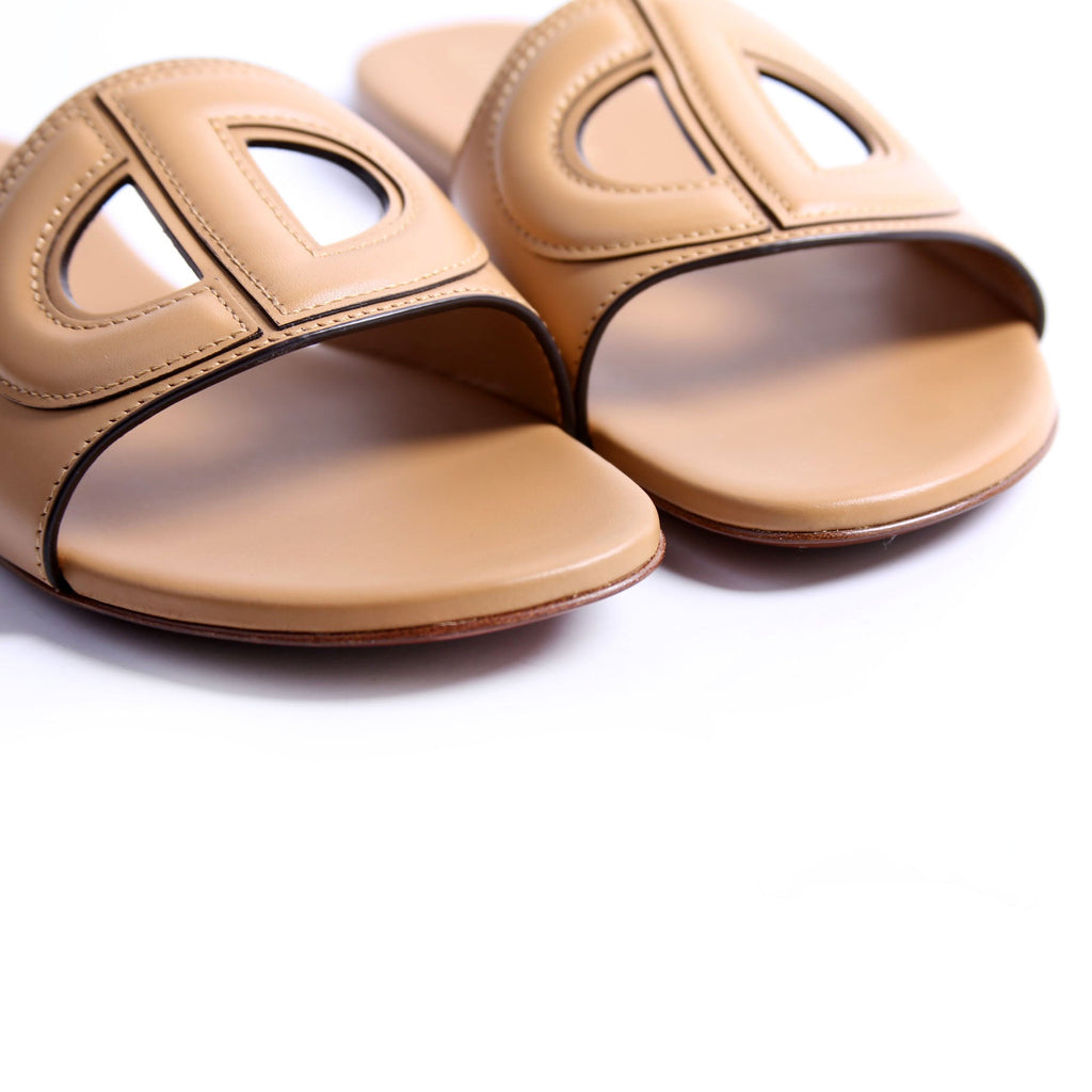 D-Club Slide Leather Sandals Size 37