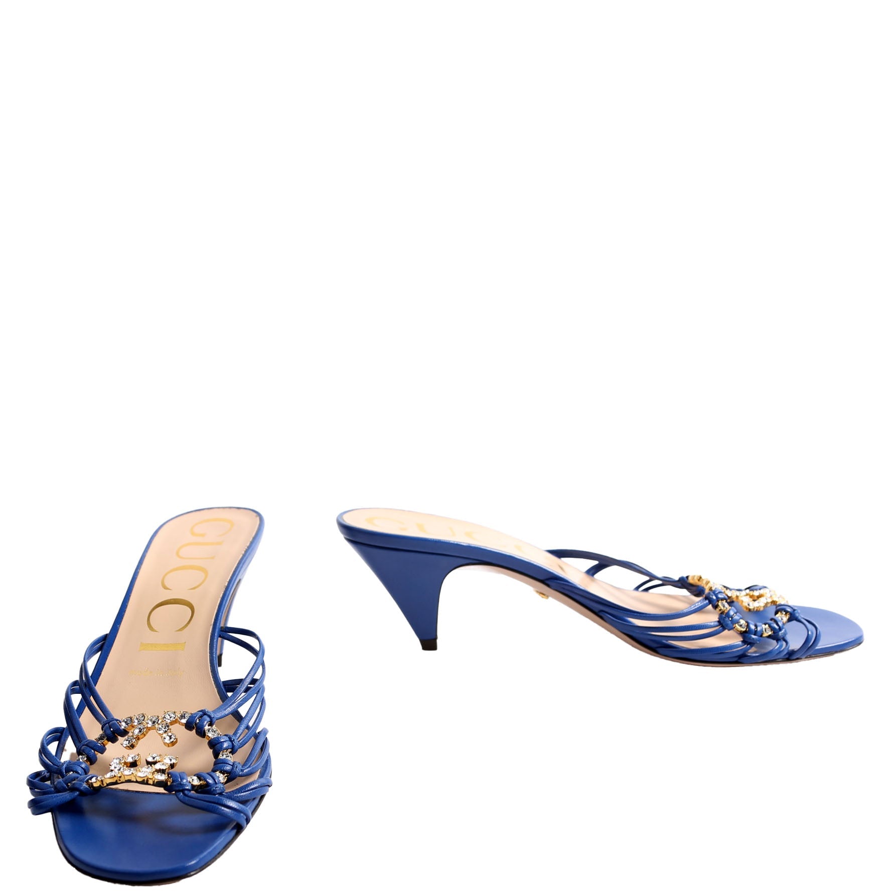 Crystal Interlock G 55mm Sandals Size 38