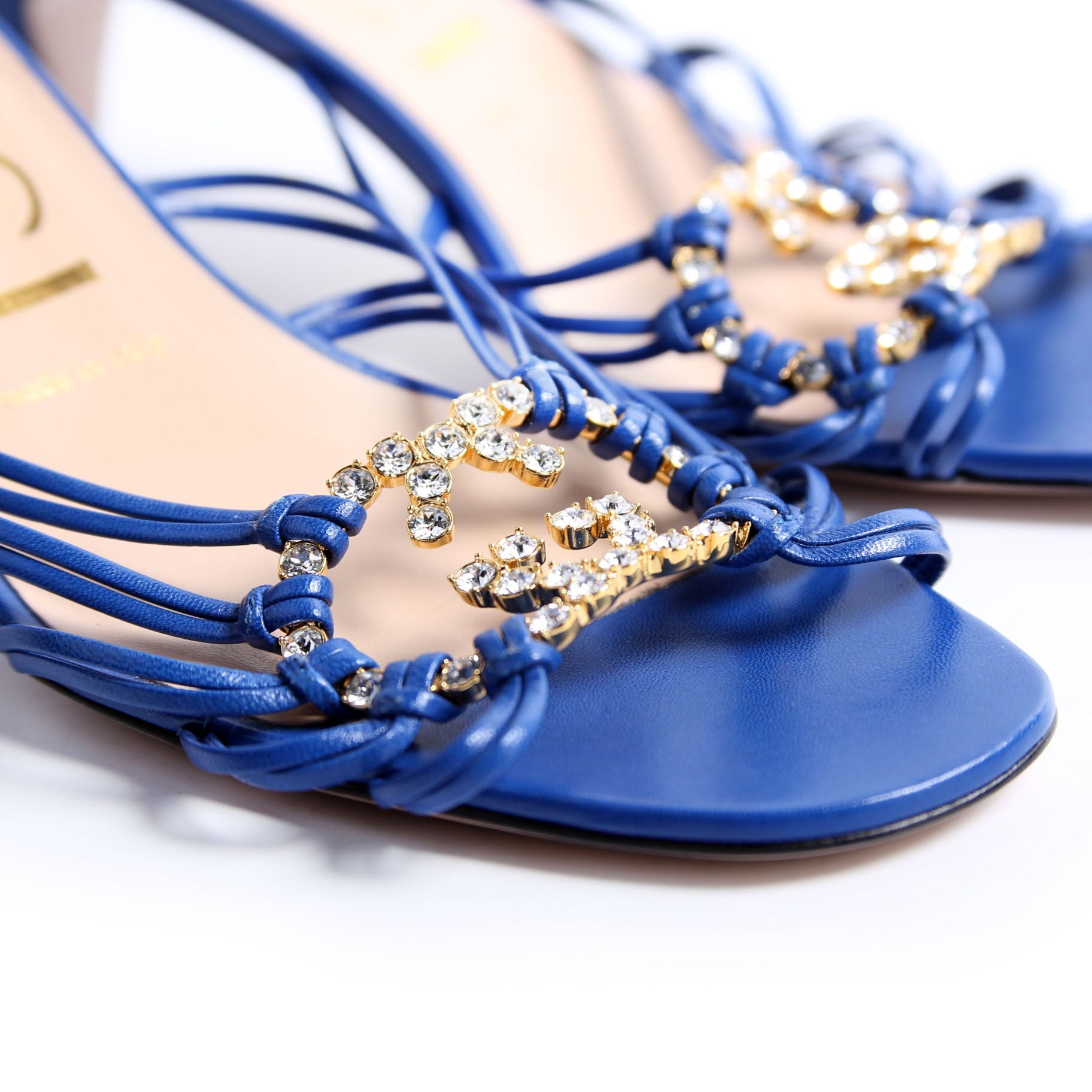 Crystal Interlock G 55mm Sandals Size 38