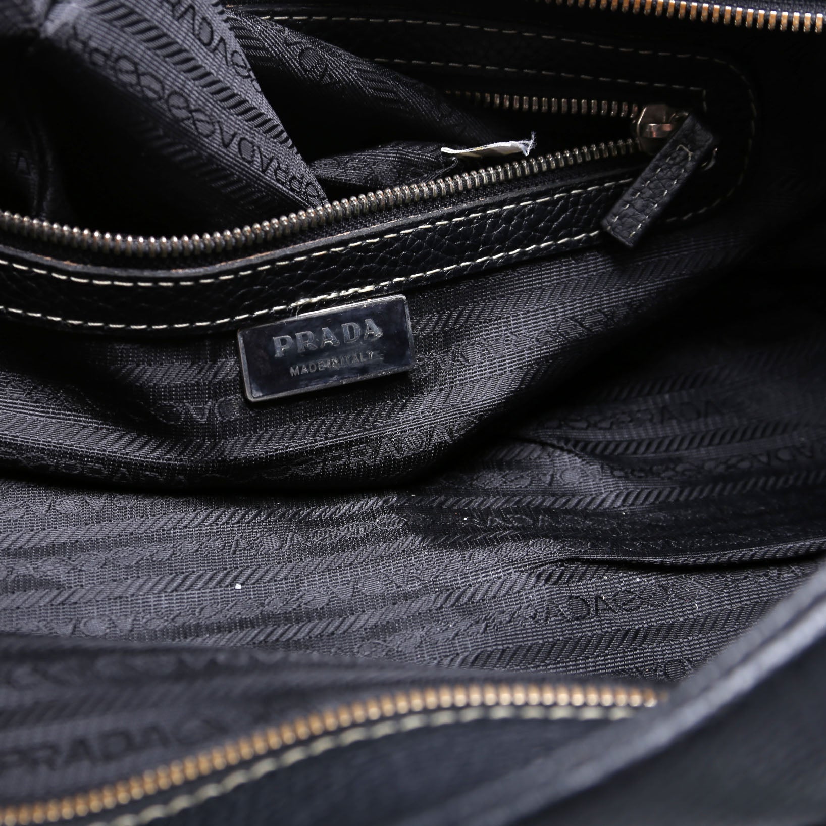 Leather Bowling Shoulder Bag Black