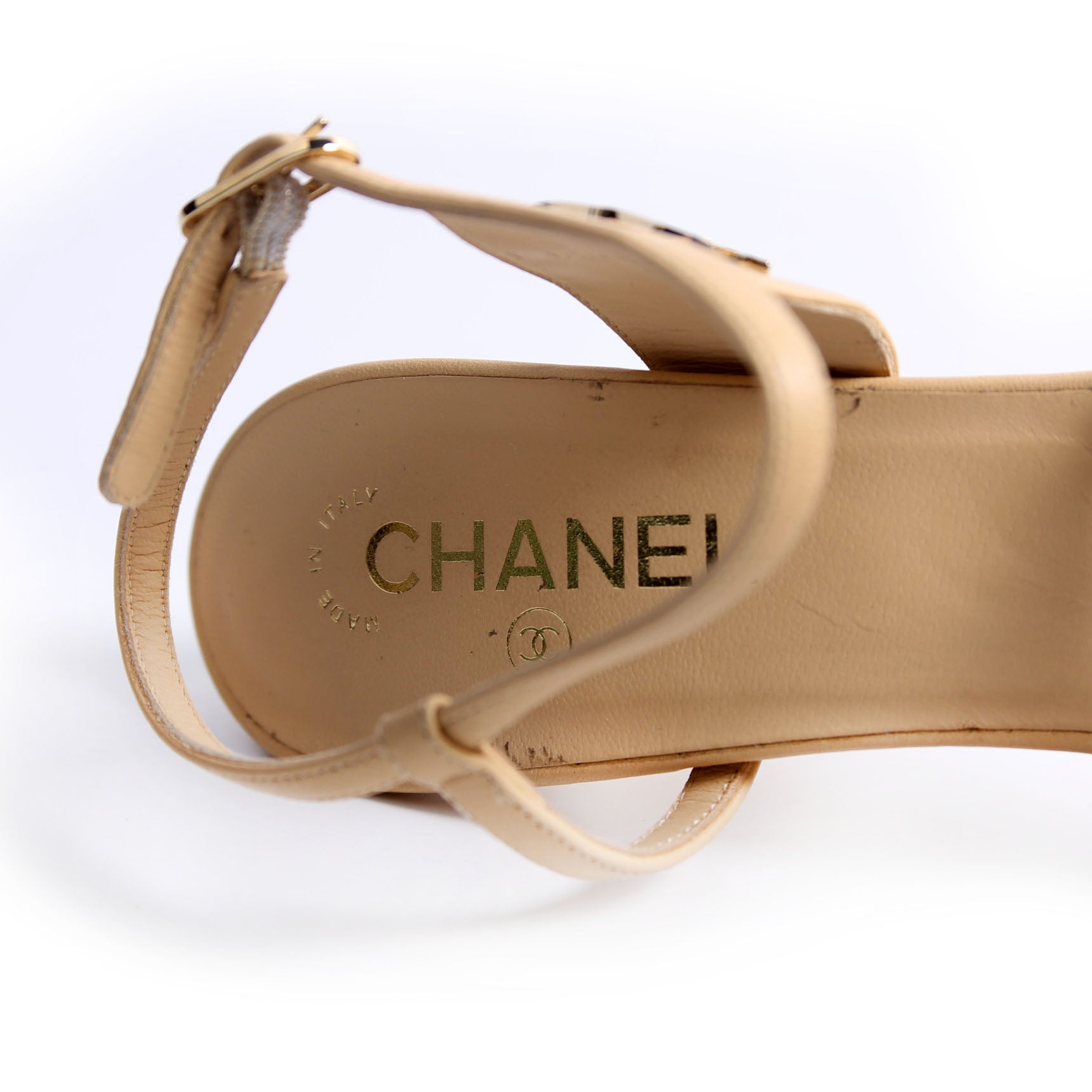 CC Strappy Sandals Size 42 Tan