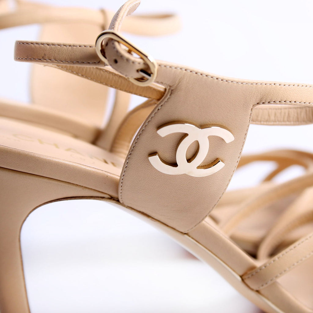 CC Strappy Sandals Size 42 Tan