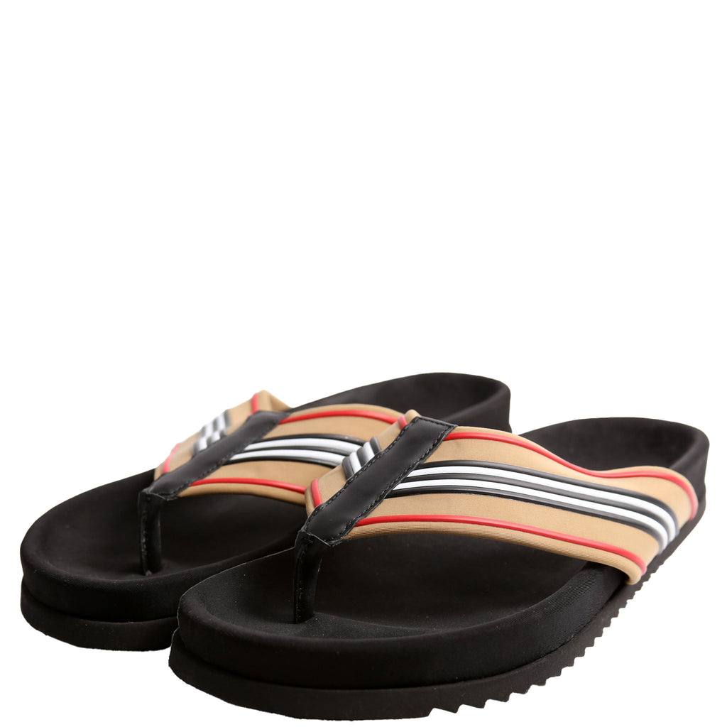 3D Icon Stripe Flip Flops Size 42