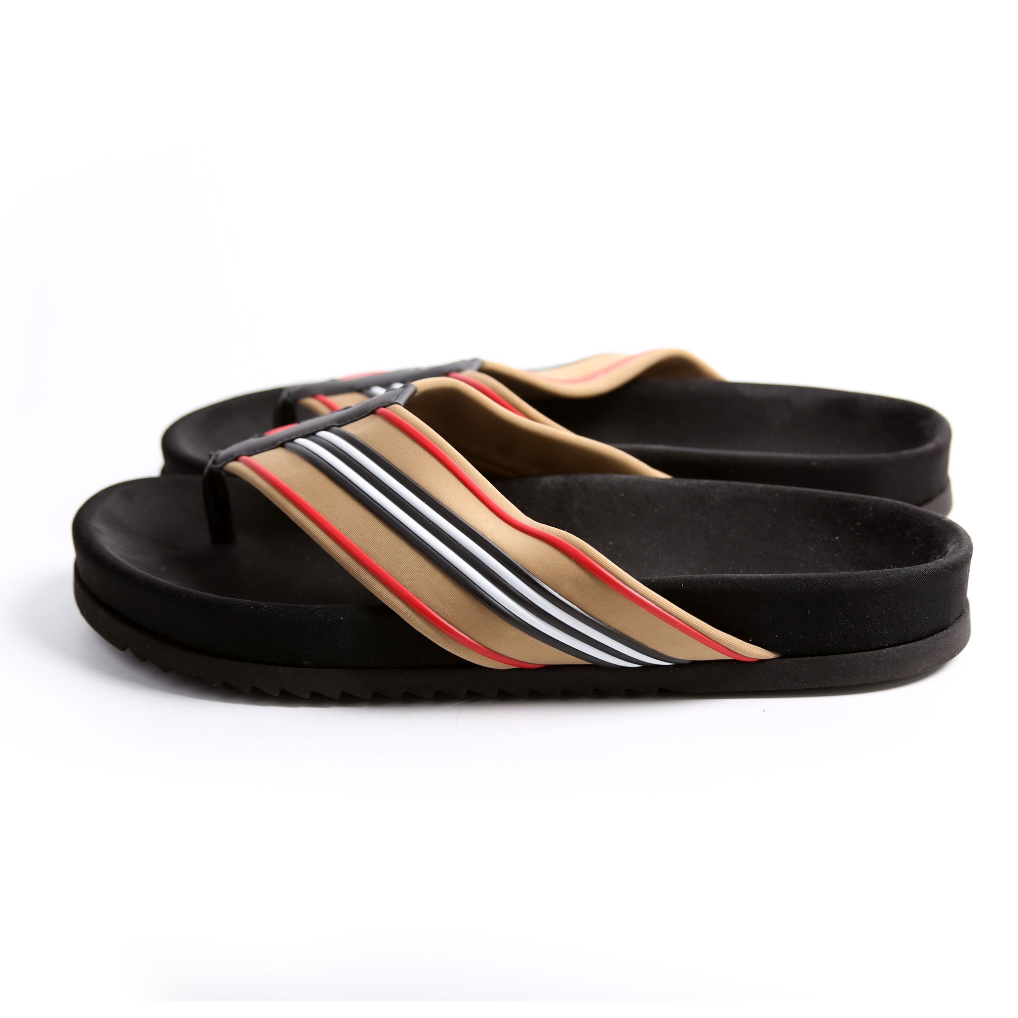 3D Icon Stripe Flip Flops Size 42