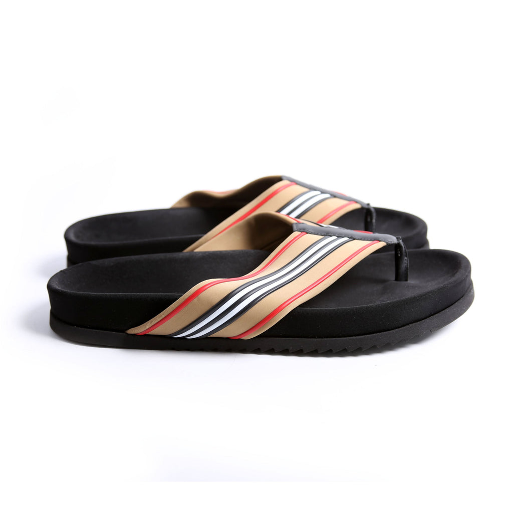 3D Icon Stripe Flip Flops Size 42