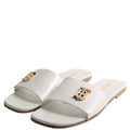 Sloane TB Leather Slide Sandals Size 38