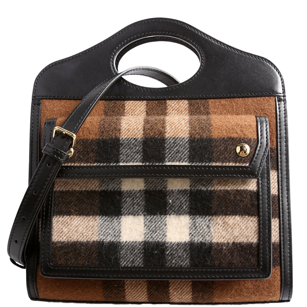 Pocket Bag Mini Canvas Brown/Black