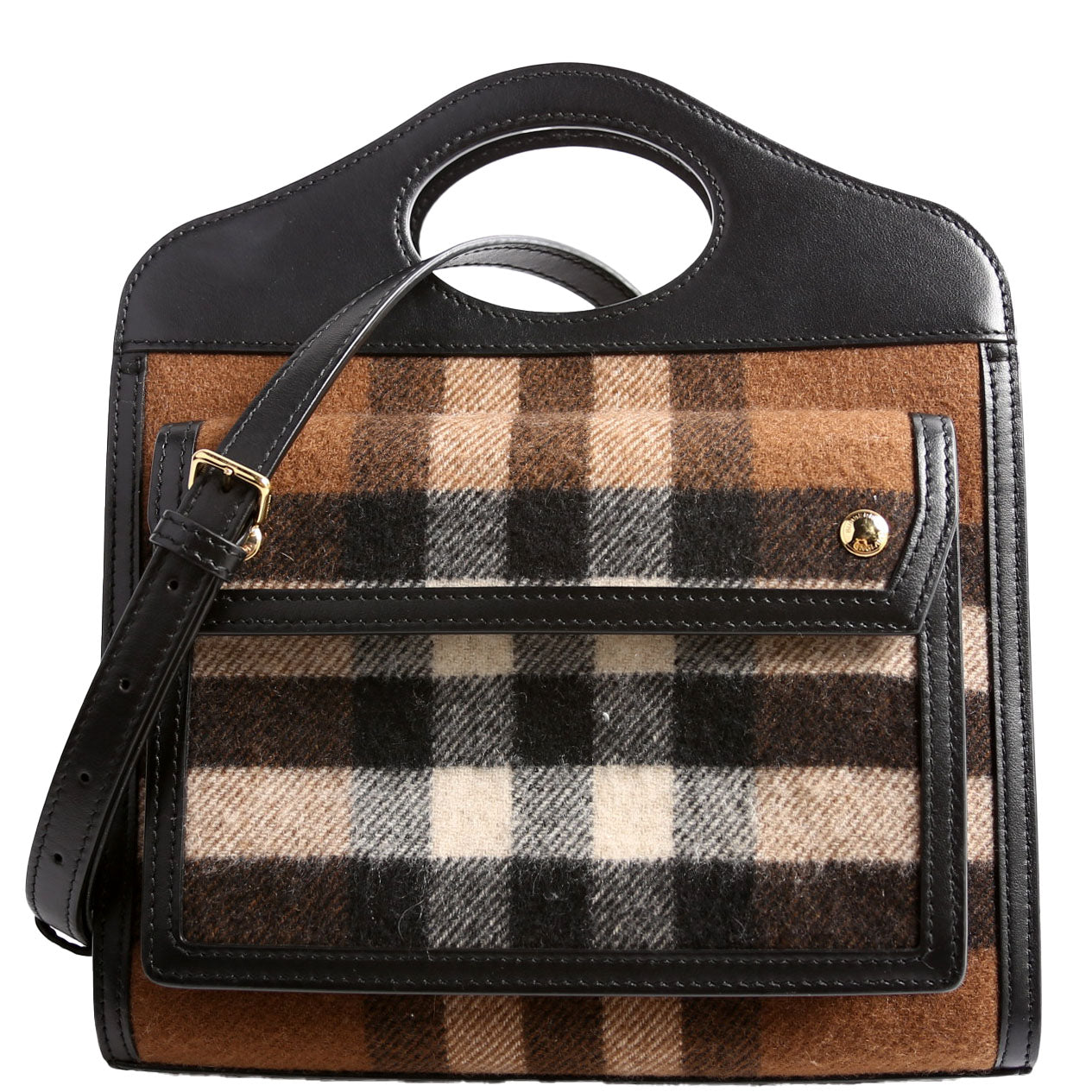 Pocket Bag Mini Canvas Brown/Black