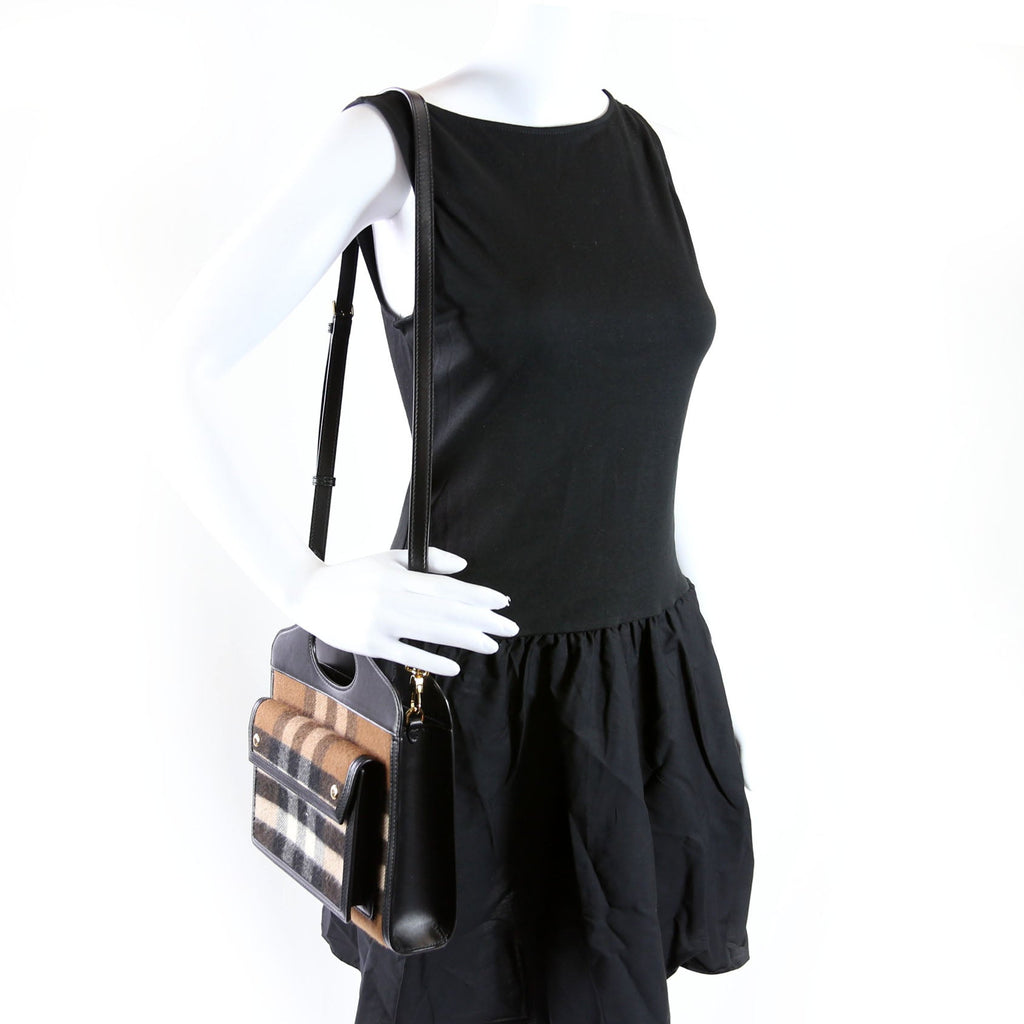 Pocket Bag Mini Canvas Brown/Black