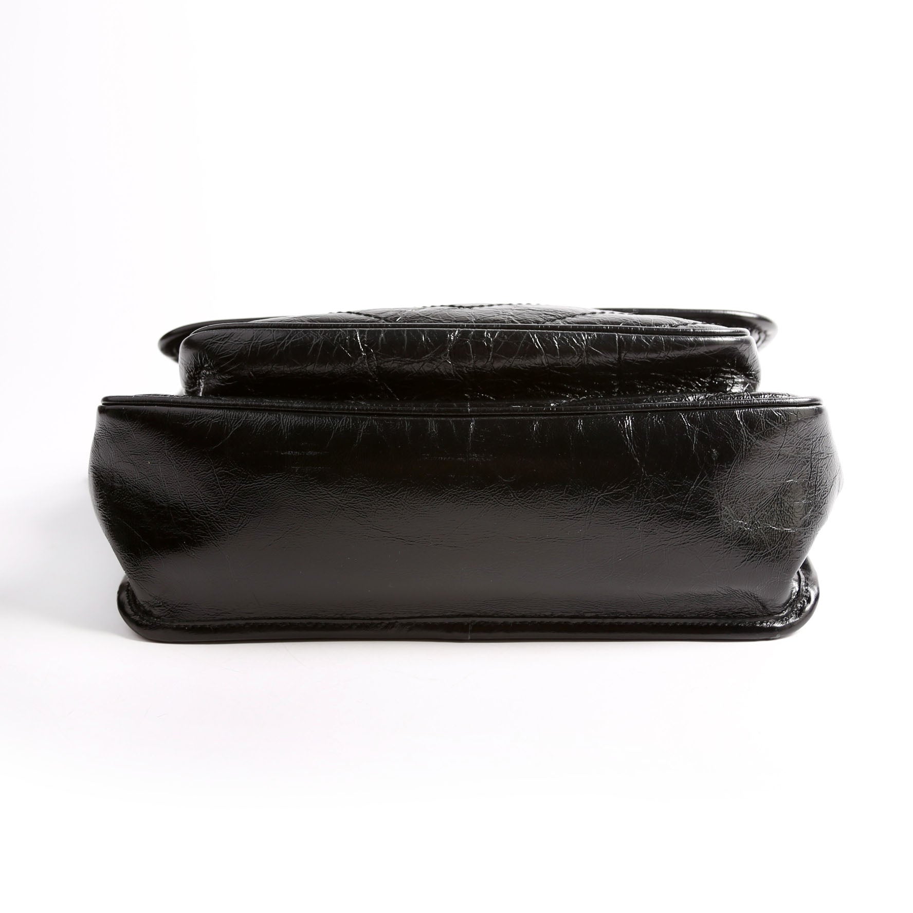 Niki Medium Crinkle Leather 575055 Black