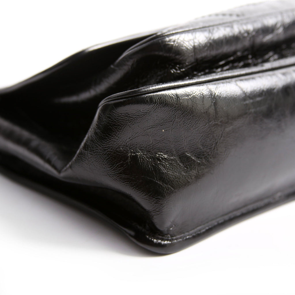Niki Medium Crinkle Leather 575055 Black