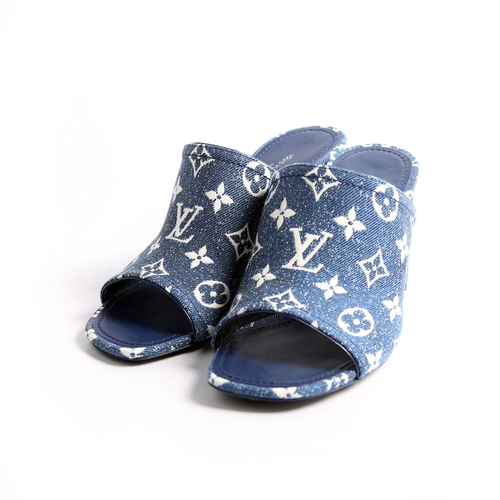 Silhouette Denim Mules Size 38 Blue