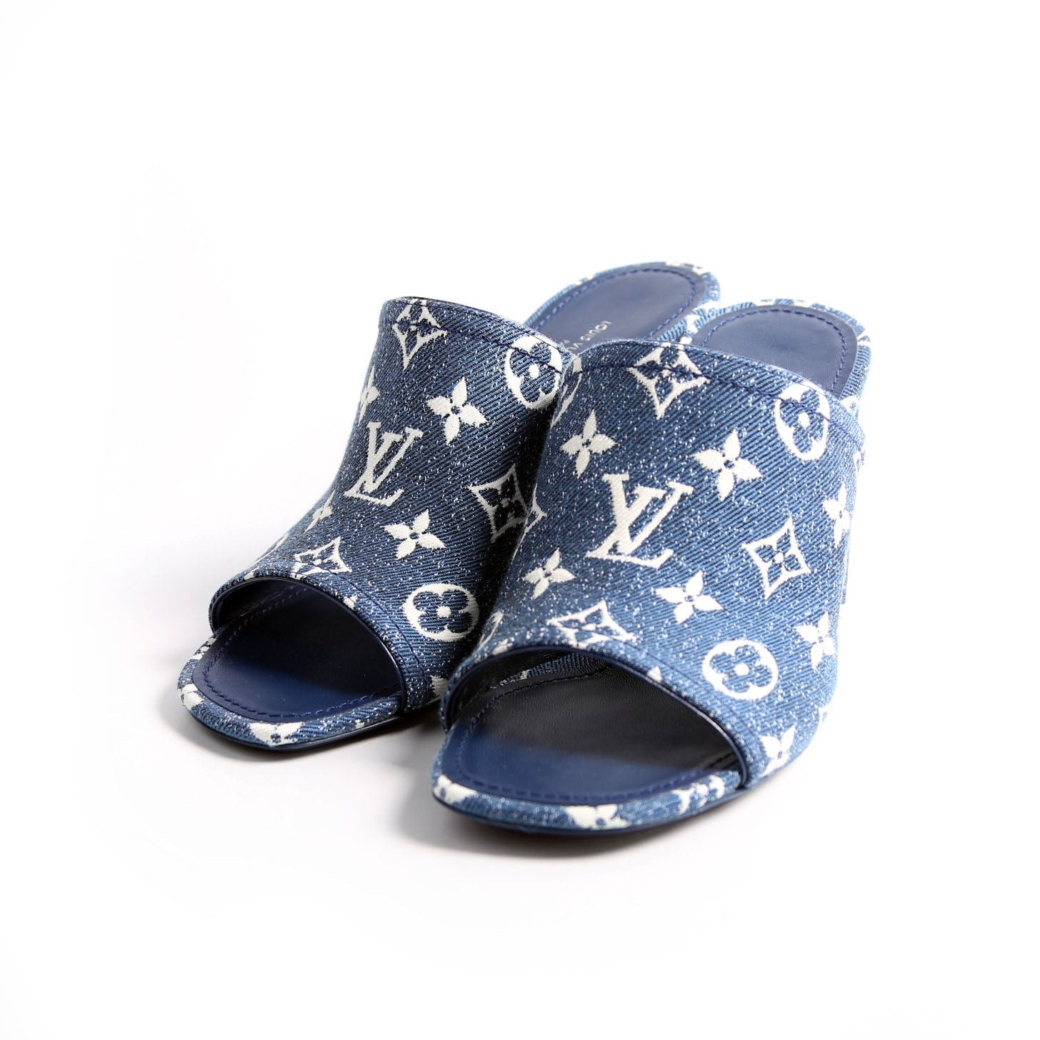 Silhouette Denim Mules Size 38 Blue