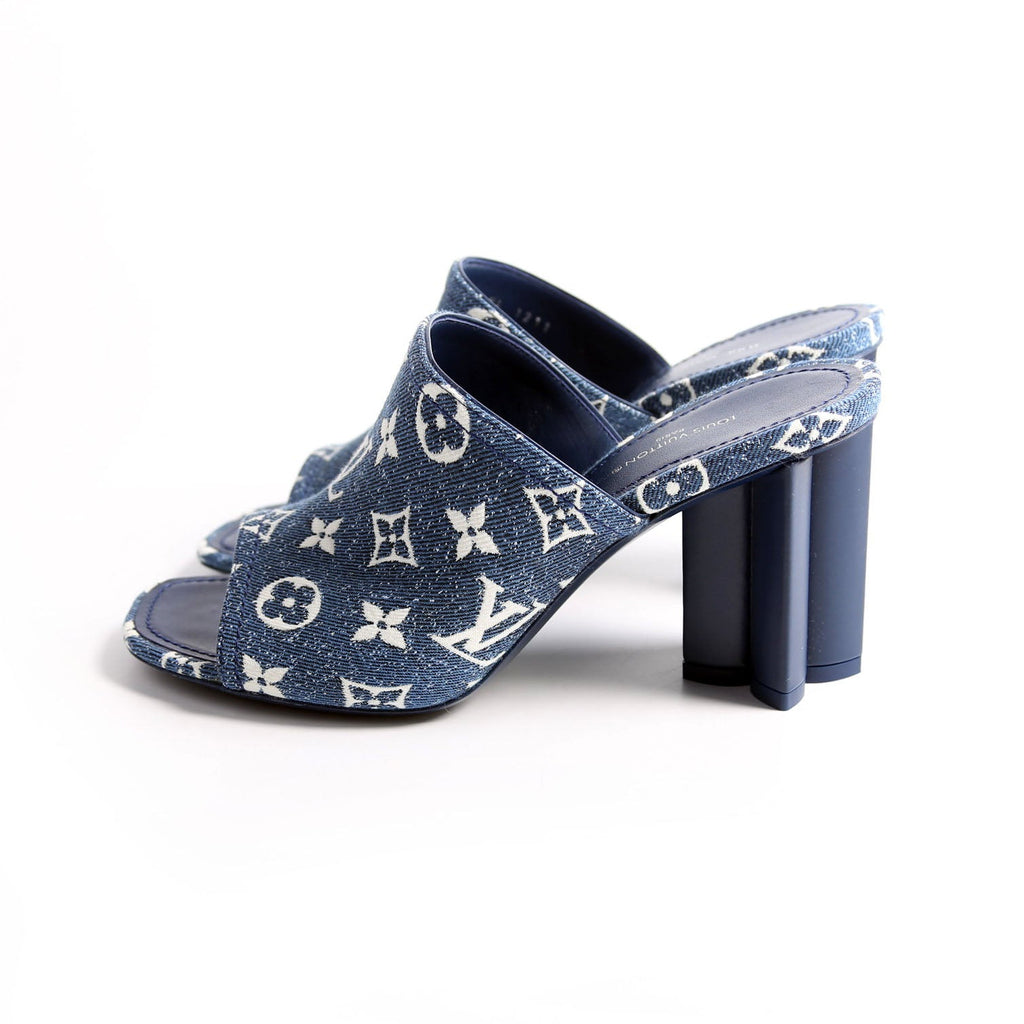Silhouette Denim Mules Size 38 Blue