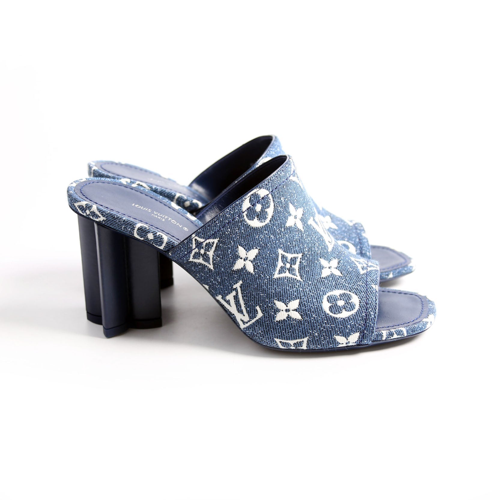 Silhouette Denim Mules Size 38 Blue