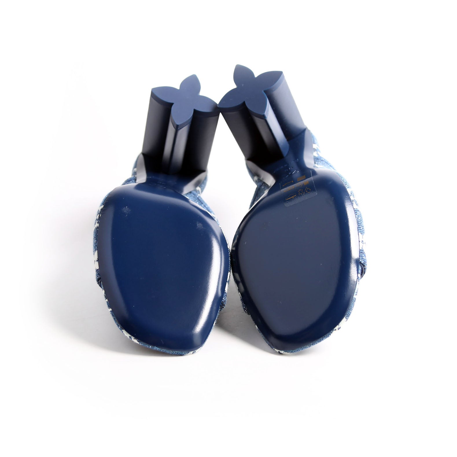 Silhouette Denim Mules Size 38 Blue