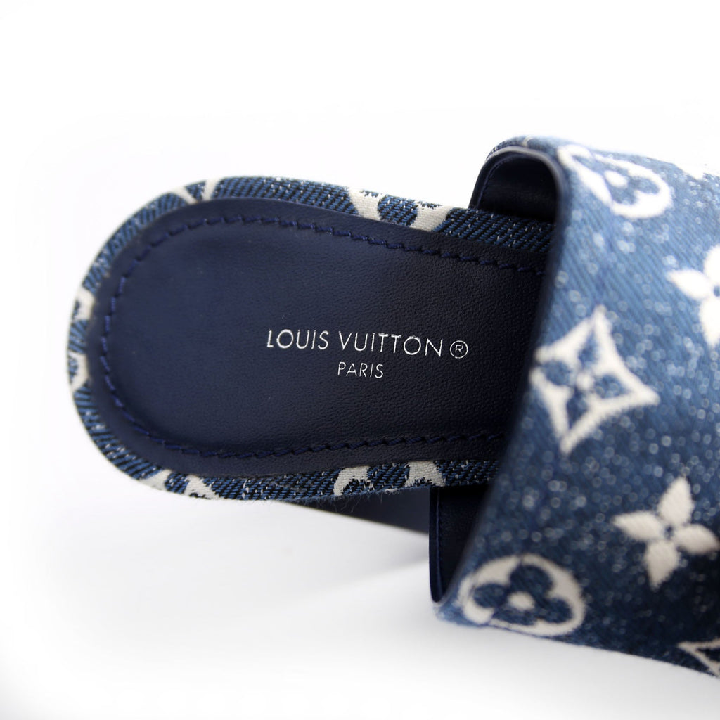 Silhouette Denim Mules Size 38 Blue