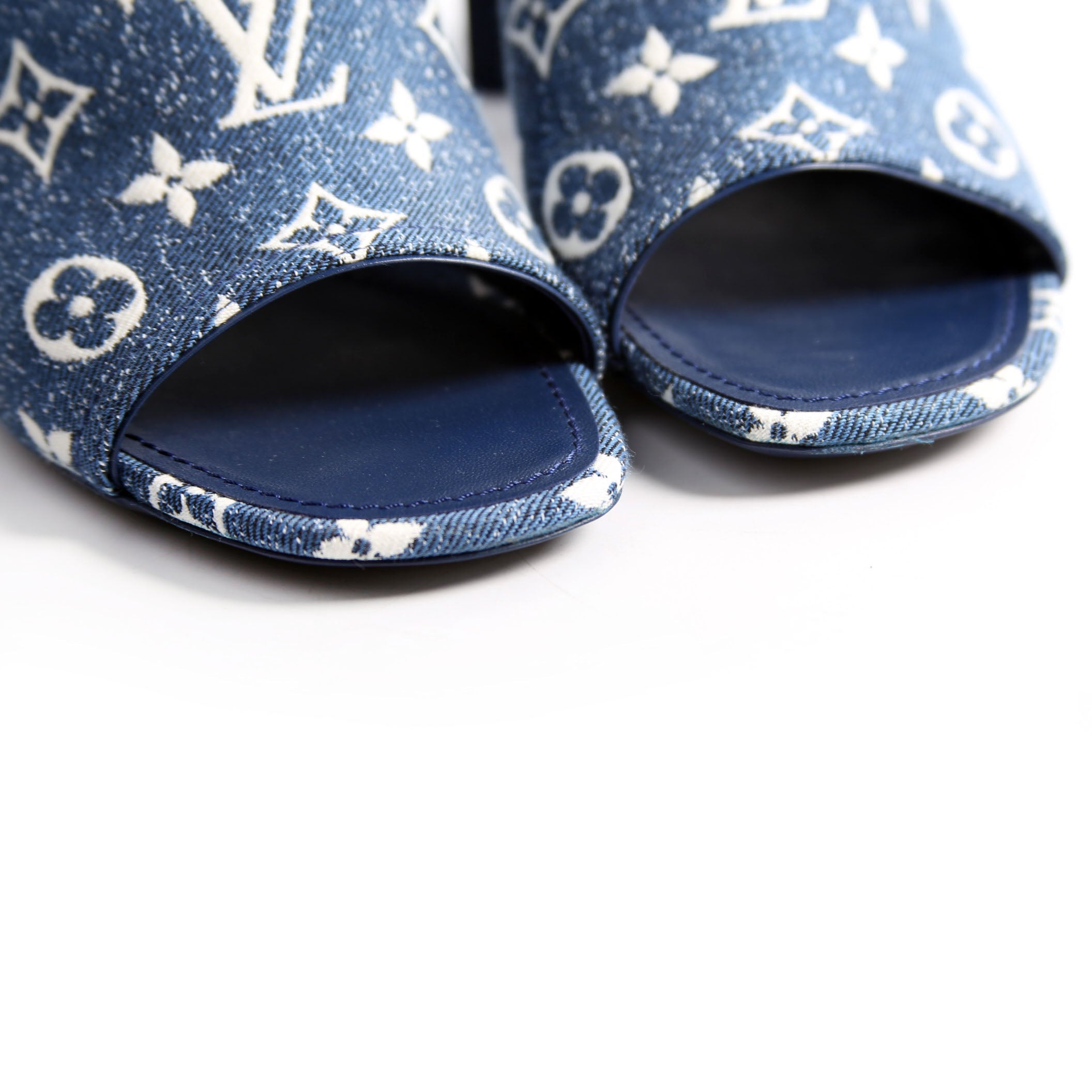 Silhouette Denim Mules Size 38 Blue