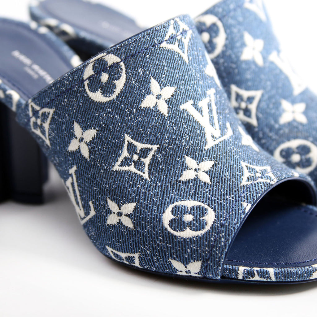 Silhouette Denim Mules Size 38 Blue