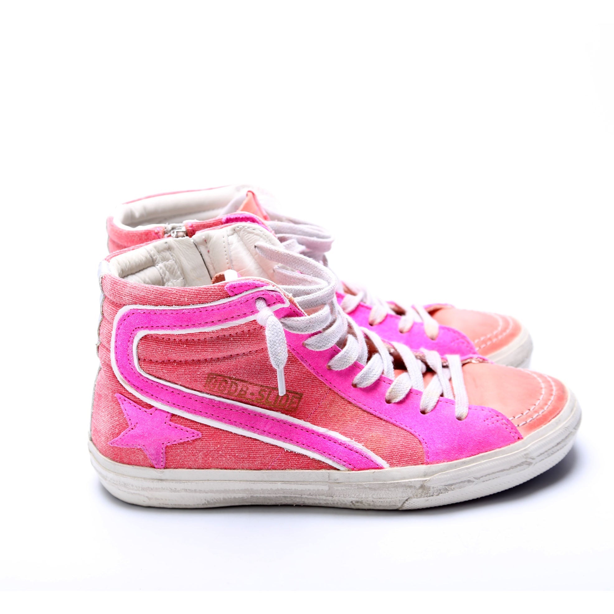 Golden Goose Slide Sneakers Size 36 Salmon/Pink