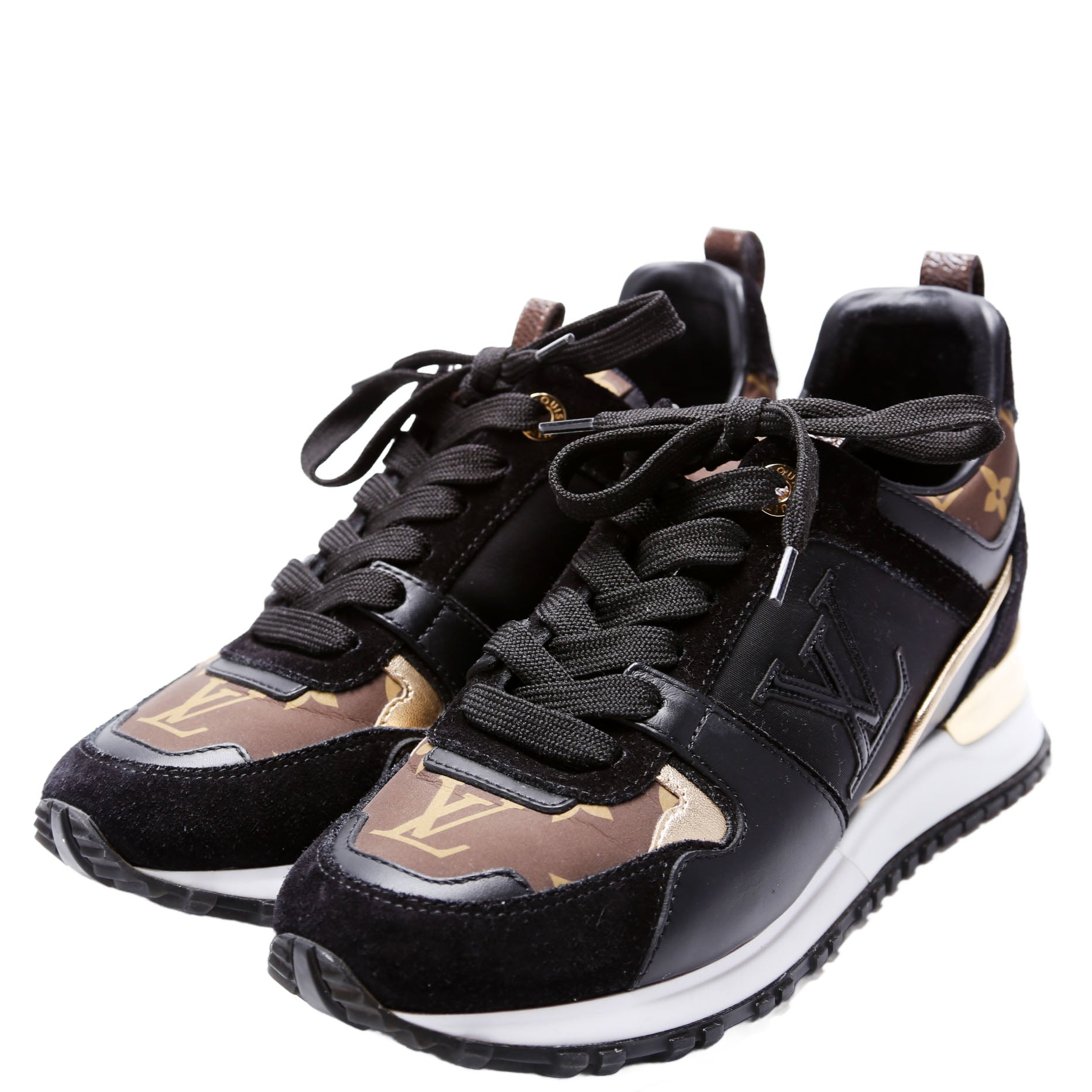Run Away Nylon Sneakers Size 37 Black/Brown