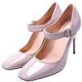 Valentino Mary Jane Patent Pumps Size 38 Taupe
